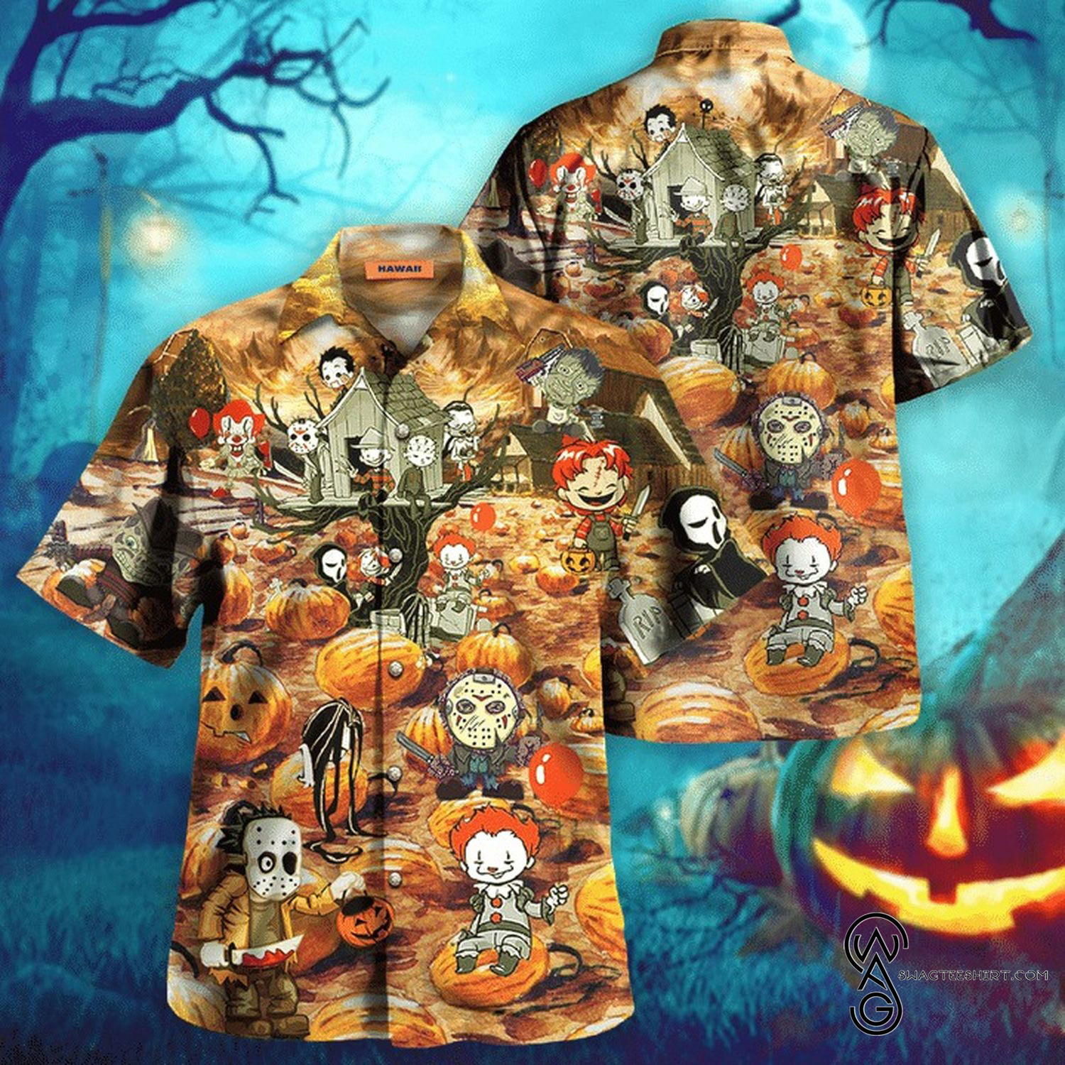 [Top Trending] Hocus Pocus Sanderson Sisters Movie Halloween Casual Beach Full Printing Hawaiian Shirt